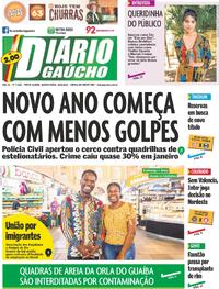 Capa do jornal Diário Gaúcho 28/02/2024