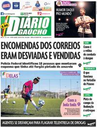 Capa do jornal Diário Gaúcho 28/03/2024