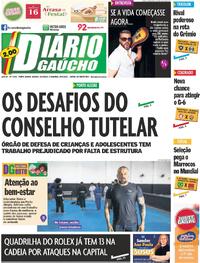 Capa do jornal Diário Gaúcho 28/09/2024