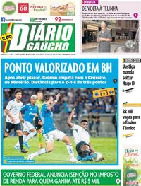 Capa do jornal Diário Gaúcho 28/11/2024
