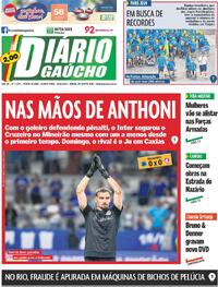 Capa do jornal Diário Gaúcho 29/08/2024