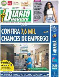 Capa do jornal Diário Gaúcho 29/10/2024