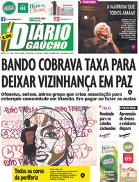 Capa do jornal Diário Gaúcho 29/11/2024