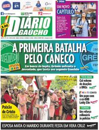 Capa do jornal Diário Gaúcho 30/03/2024