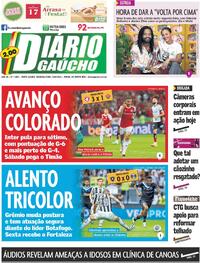 Capa do jornal Diário Gaúcho 30/09/2024