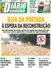 Capa do jornal Diário Gaúcho 31/05/2024