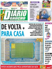 Capa do jornal Diário Gaúcho 31/08/2024