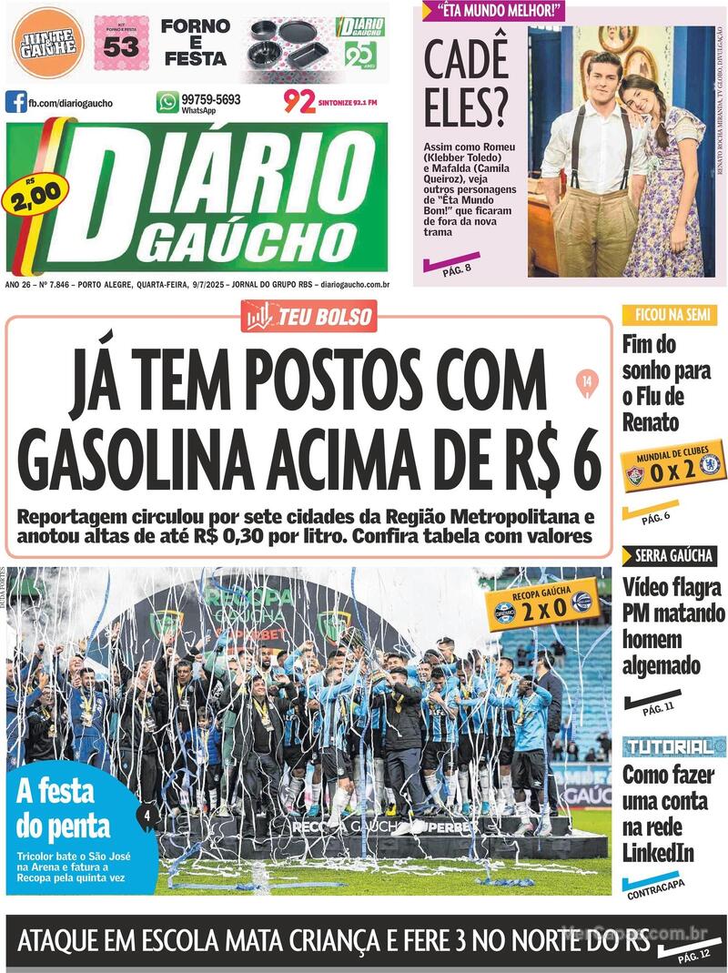 Jornal Diário Gaúcho Jornal Diário Gaúcho