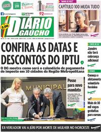 Capa Diário Gaúcho 02/01/2025