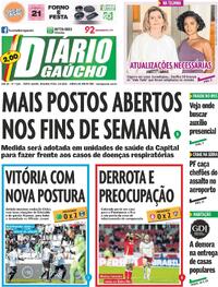Capa do jornal Diário Gaúcho 02/06/2025