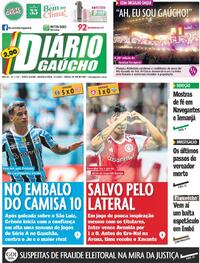 Capa do jornal Diário Gaúcho 03/02/2025