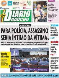 Capa do jornal Diário Gaúcho 03/09/2025