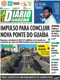 Capa do jornal Diário Gaúcho 03/10/2025