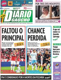 Capa do jornal Diário Gaúcho 03/11/2025