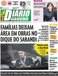 Capa do jornal Diário Gaúcho 04/07/2025