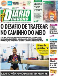 Capa do jornal Diário Gaúcho 04/10/2025