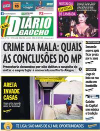 Capa do jornal Diário Gaúcho 04/11/2025