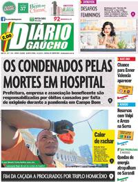 Capa do jornal Diário Gaúcho 05/02/2025