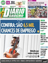 Capa do jornal Diário Gaúcho 05/03/2025
