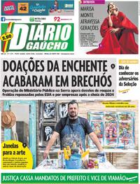 Capa do jornal Diário Gaúcho 05/12/2025
