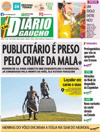 Capa do jornal Diário Gaúcho 06/09/2025