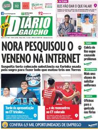 Capa do jornal Diário Gaúcho 07/01/2025