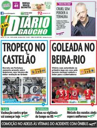 Capa do jornal Diário Gaúcho 07/04/2025