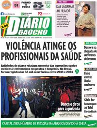 Capa do jornal Diário Gaúcho 07/07/2025