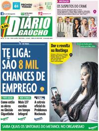 Capa do jornal Diário Gaúcho 07/10/2025