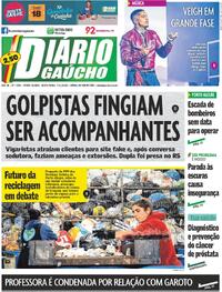 Capa do jornal Diário Gaúcho 07/11/2025