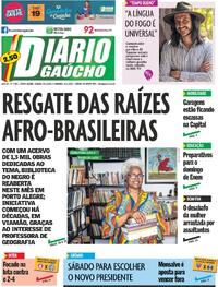 Capa do jornal Diário Gaúcho 08/11/2025