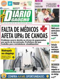 Capa do jornal Diário Gaúcho 09/09/2025