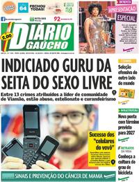 Capa do jornal Diário Gaúcho 10/10/2025