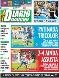 Capa do jornal Diário Gaúcho 10/11/2025