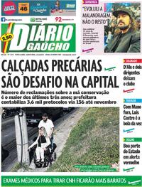 Capa do jornal Diário Gaúcho 10/12/2025