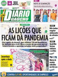 Capa do jornal Diário Gaúcho 11/03/2025