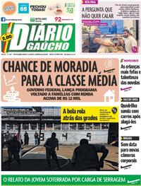 Capa do jornal Diário Gaúcho 11/10/2025