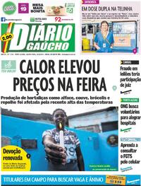 Capa do jornal Diário Gaúcho 12/03/2025
