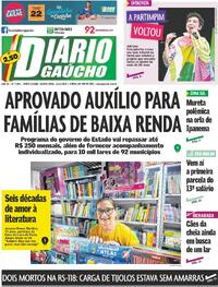 Capa do jornal Diário Gaúcho 12/11/2025