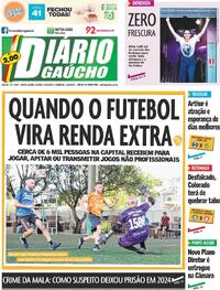 Capa do jornal Diário Gaúcho 13/09/2025