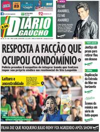 Capa do jornal Diário Gaúcho 13/11/2025
