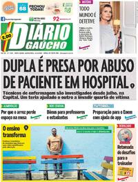 Capa do jornal Diário Gaúcho 15/10/2025