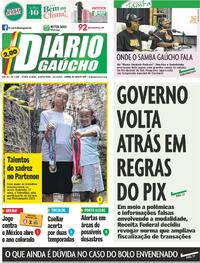 Capa do jornal Diário Gaúcho 16/01/2025