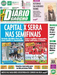 Capa do jornal Diário Gaúcho 17/02/2025