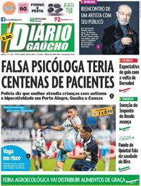 Capa do jornal Diário Gaúcho 17/07/2025