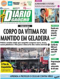 Capa do jornal Diário Gaúcho 17/09/2025