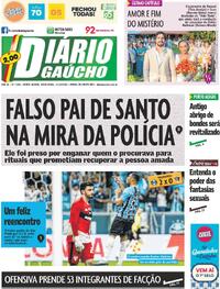Capa do jornal Diário Gaúcho 17/10/2025