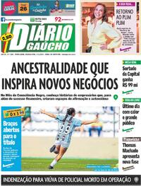 Capa do jornal Diário Gaúcho 17/11/2025