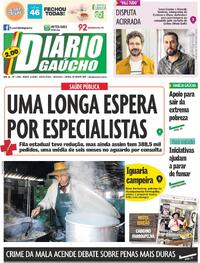Capa do jornal Diário Gaúcho 19/09/2025