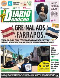 Capa do jornal Diário Gaúcho 20/09/2025